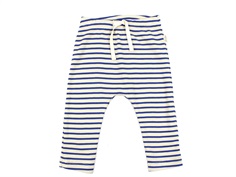 Petit Piao deep cobalt/dark offwhite striped pants modal